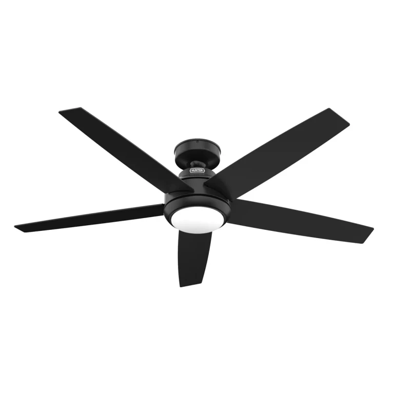 Matte Black 52"Ceiling Fan from the Zayden Collection