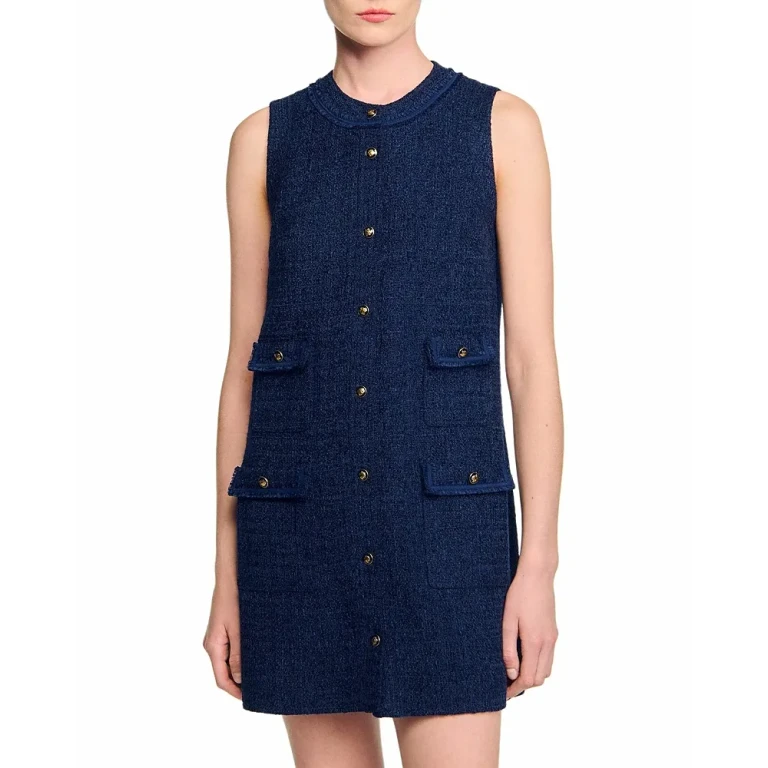Sandro Mini Tweed Dress
