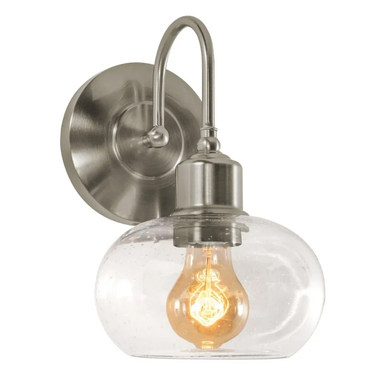 Laney 1-Light Wall Sconce in Satin Nickel