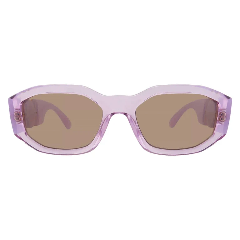 Versace Light Brown Geometric Ladies Sunglasses VE4361 552663 53