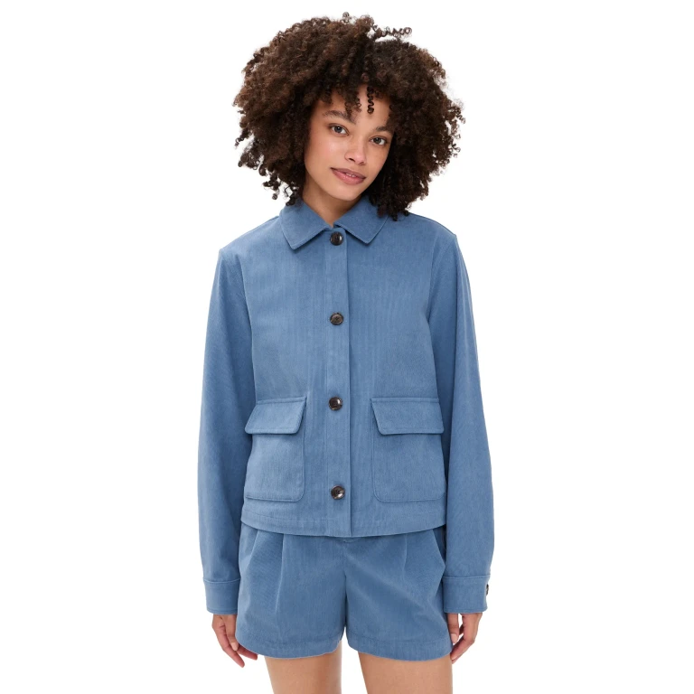 Varley Carlotta Corduroy Jacket Bijou Blue L
