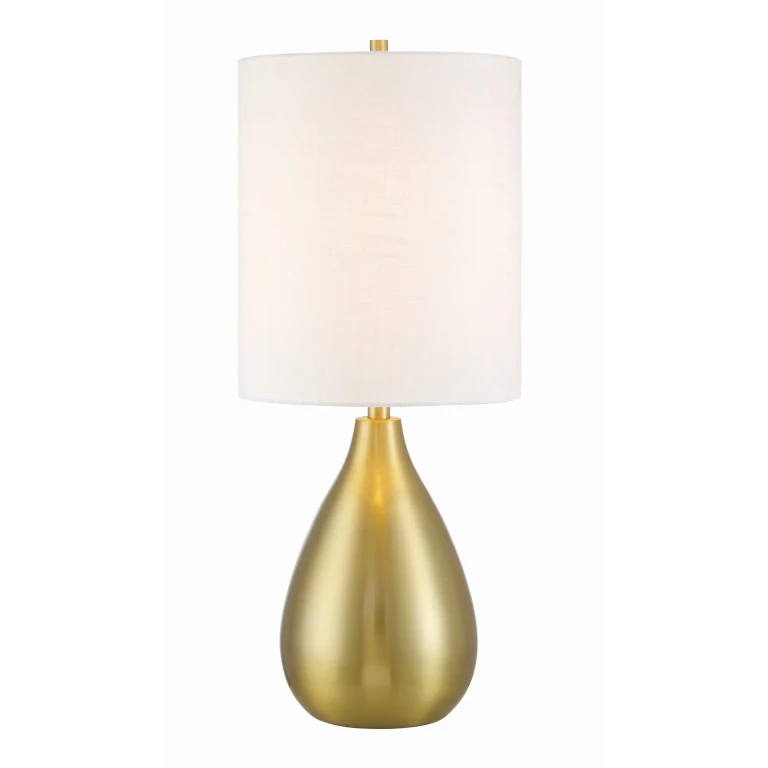 Satin Brass Table Lamp from the Leri Collection