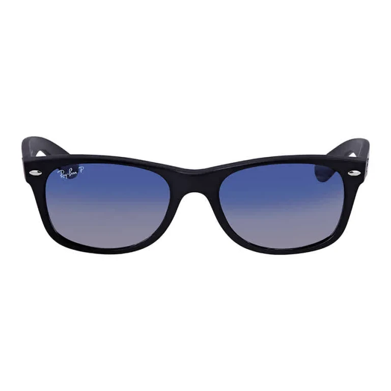 Ray Ban New Wayfarer Classic Polarized Blue/Grey Gradient Unisex Sunglasses RB2132 601S78 52