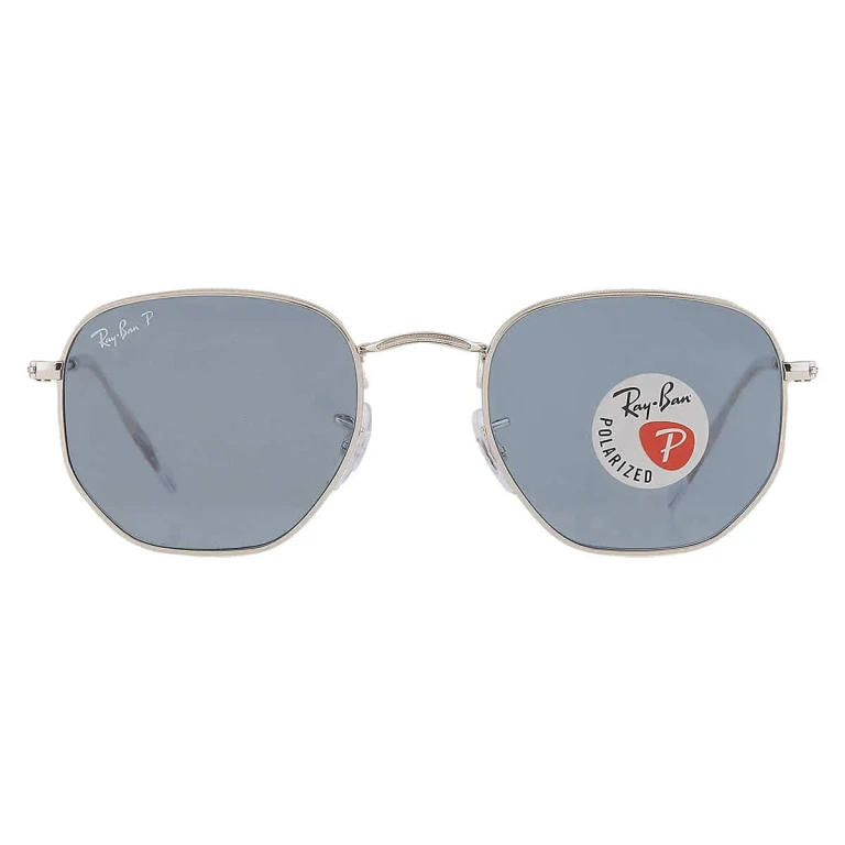 Ray Ban Hexagonal Flat Lenses Blue Hexagonal Unisex Sunglasses RB3548N 003/02 51