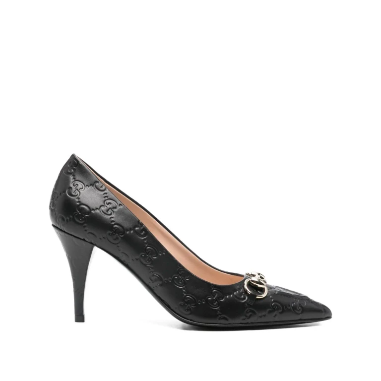 Gucci GG Horsebit Pumps mit spitzer Kappe