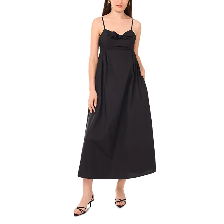 1.state Front Tie Tank Maxi Dress