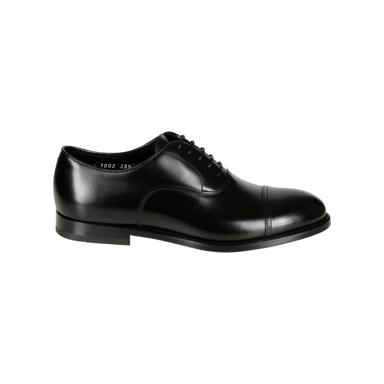 Doucals Francesina Puntale Black Calf Leather Shoe - Men