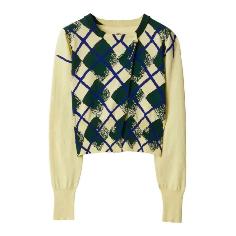 Burberry Rundhalspullover mit Argyle-Muster