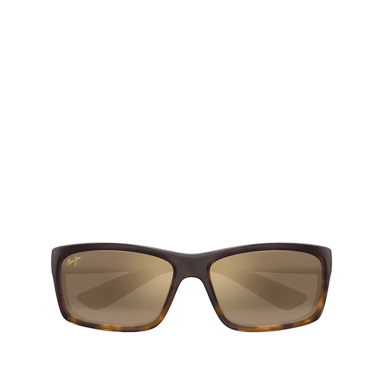 Maui Jim Men's Kanaio Coast Polarized Mirrored Wraparound Square Sunglasses, 61mm