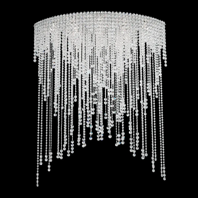 Chantant 8-Light Flush Mount Ceiling Light in Stainless Steel