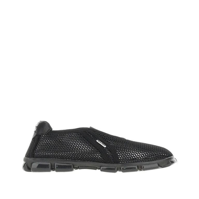 MIU MIU Mesh sneakers with logo print Woman 36