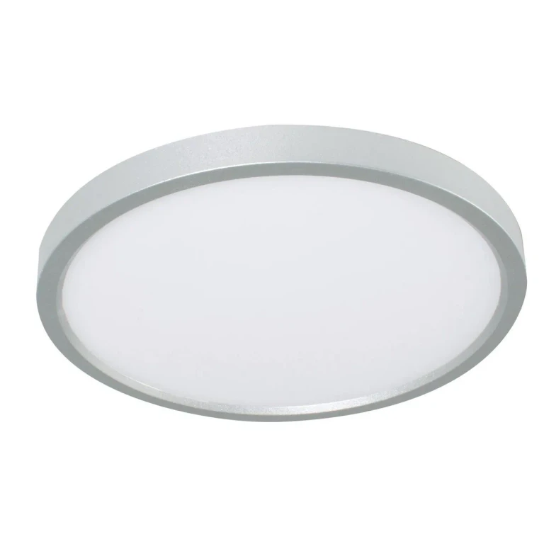 Edge Round LED Flush Mount in Satin Nickel