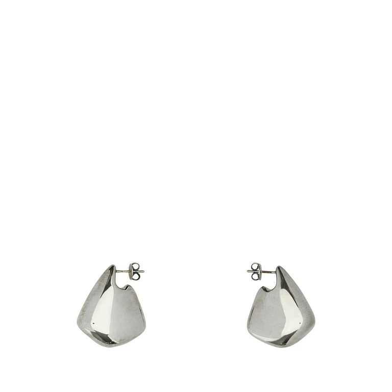 Bottega Veneta Silver Fin Earrings Exterior: Sterling Orecchini - Women