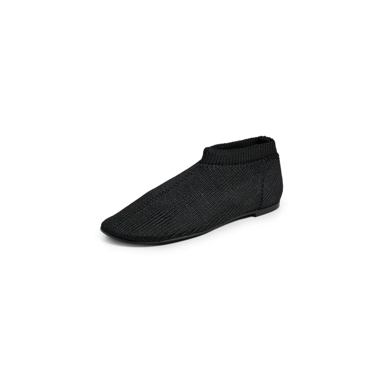 Proenza Schouler Glove Knit Slippers In Viscose Knit Black 38