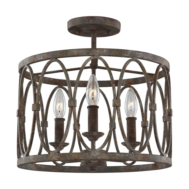 Visual Comfort Studio Patrice 3-Light Ceiling Light in Deep Abyss by Sean Lavin