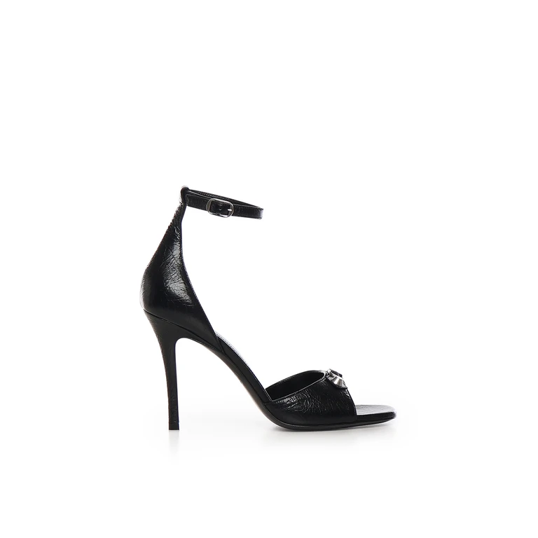 Balenciaga Sandals Black Lambskin - Women