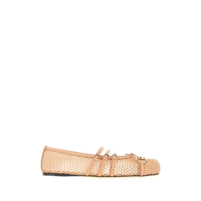 Gucci Skin Pink Mesh Ballerinas