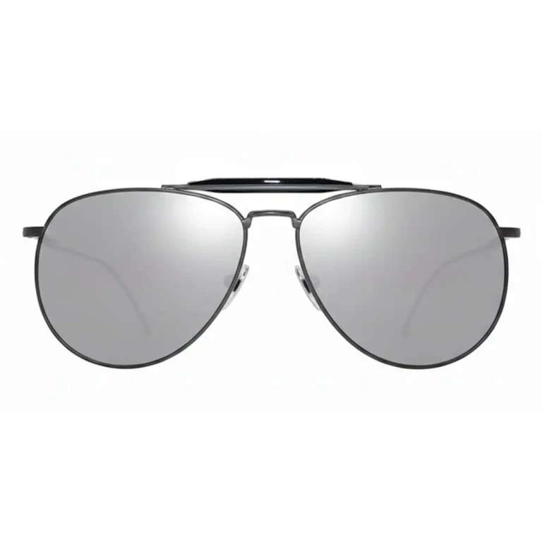 Thom Browne Aviator - Black / Charcoal Sunglasses