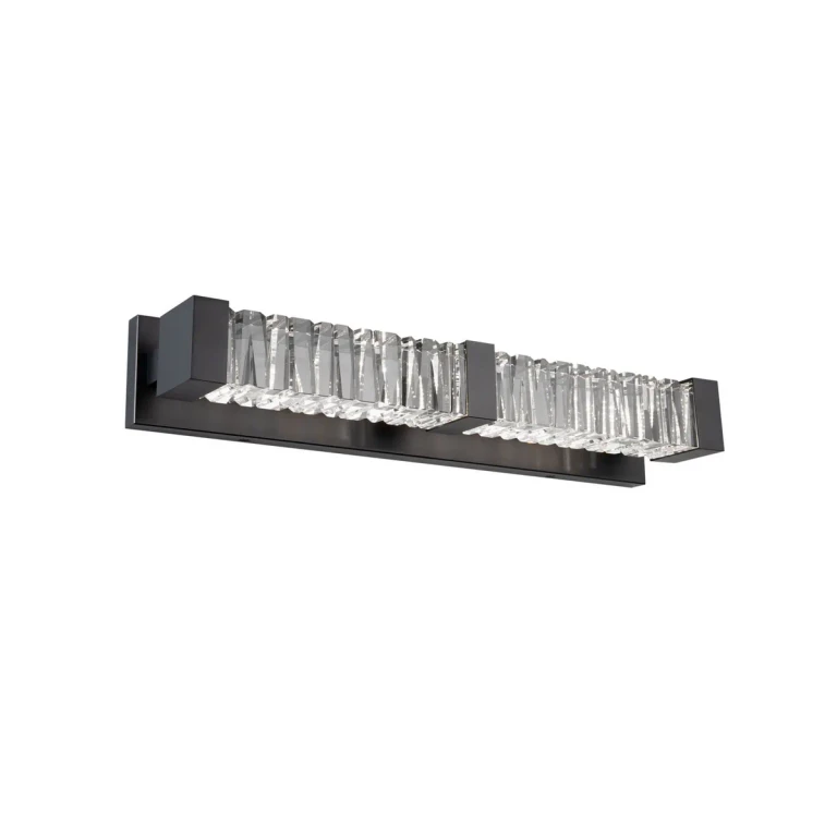 Guild 1-Light LED Bathroom Vanity Light in Black