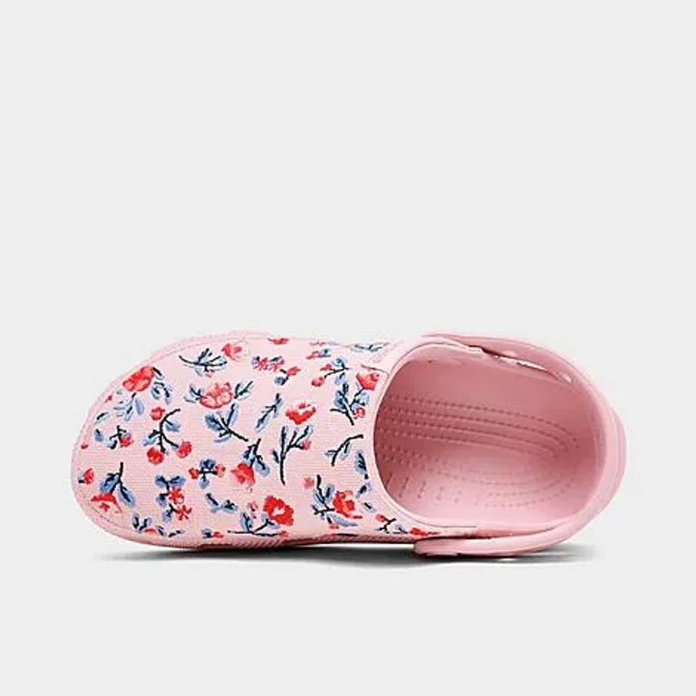 Crocs Men's Classic Crafted Floral Clog Shoes in Cotton Candy Size: 5.0