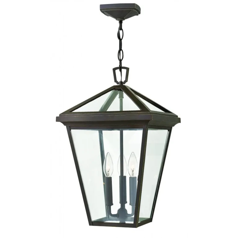 Oil Rubbed Bronze LED Hanging Lantern from the Alford Place Collection