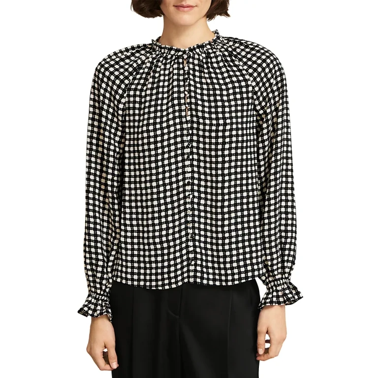 Hobbs London Hewlett Ruffled Cuff Blouse