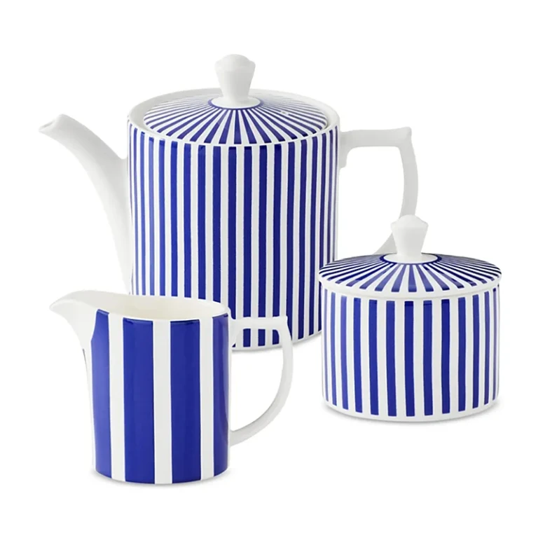 Spode Blue Italian Stecatto Tea Serving Set