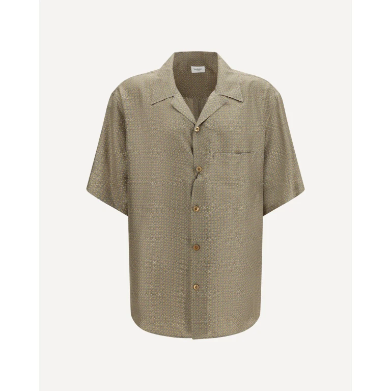 Silk satin Shirt Male 41