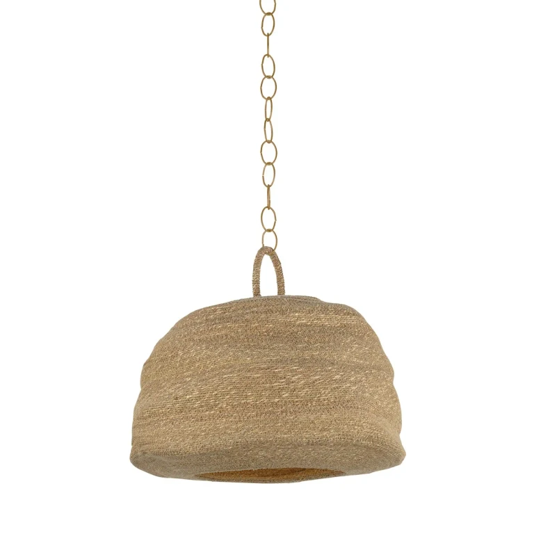 Patina Brass Pendant from the Ferrando Collection