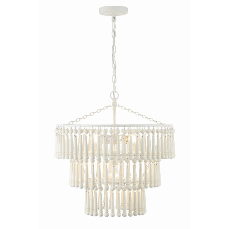 Tiana 3-Light Pendant in Matte White