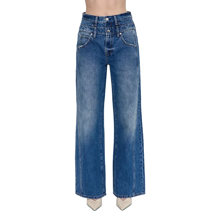 Pistola Caleb High Rise Relaxed Jeans in Echo