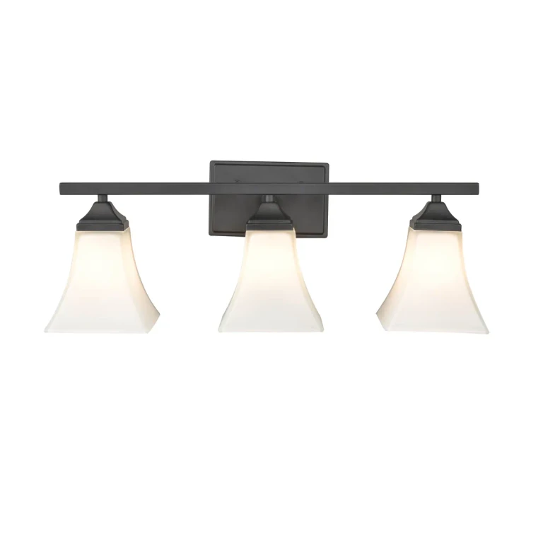 Millennium 3-Light Bathroom Vanity Light in Matte Black