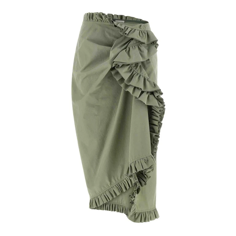 Dries Van Noten Jupe Midi - Vert