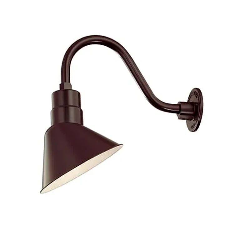 Millennium Lighting R Series 1-Light Angle Shade in Architectural Bronze