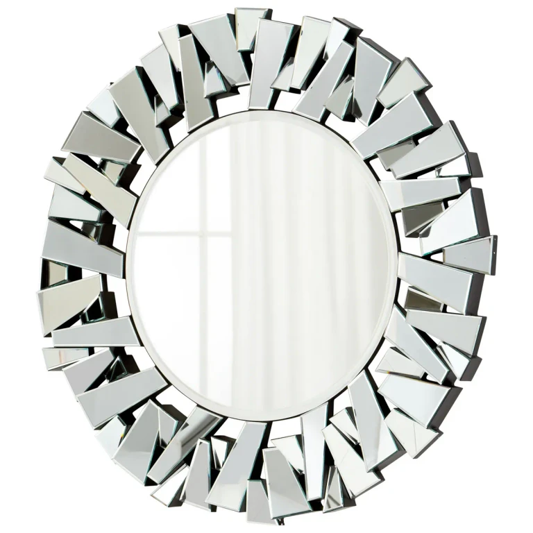 Cyan Design Cityscape 47.25" Circle Mirror in Clear