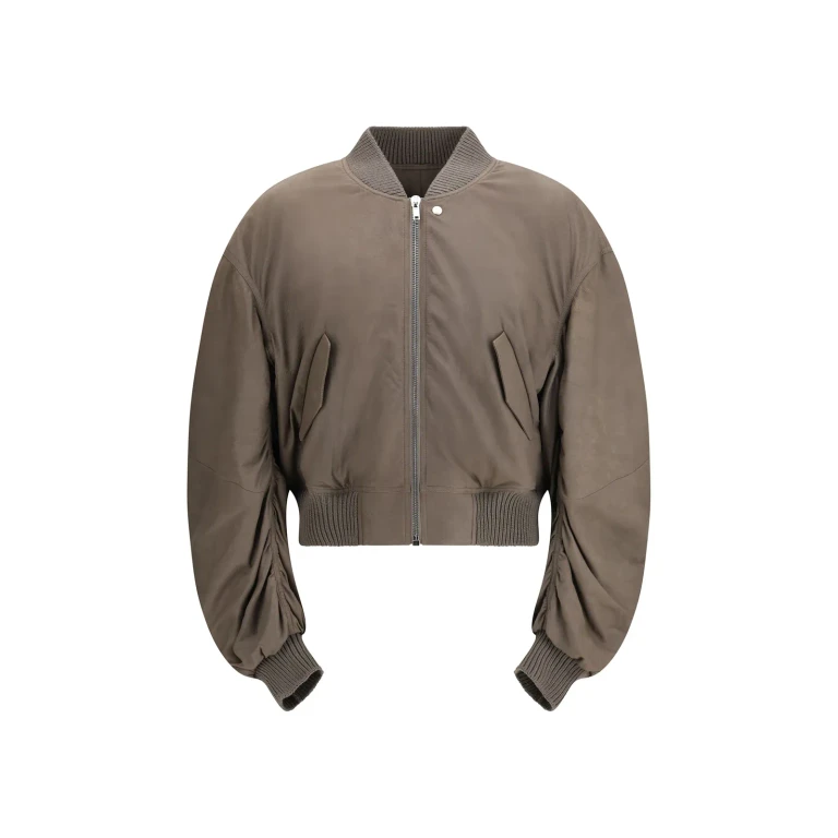 Rick Owens Secchia Flight Bomber In Lambskin Leather With Padding