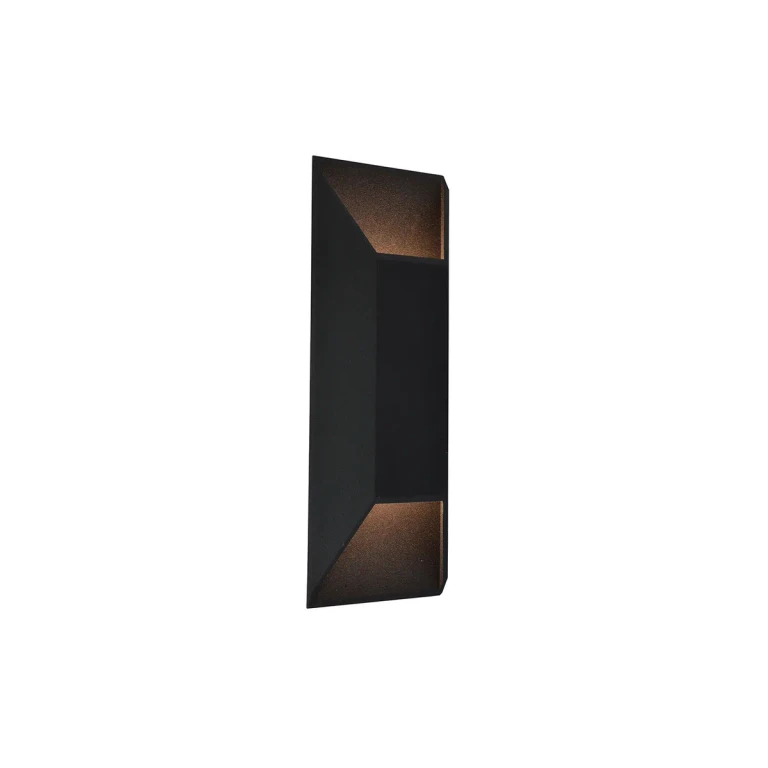Avenue Outdoor 2-Light LED Outdoor Wall Mount in Black