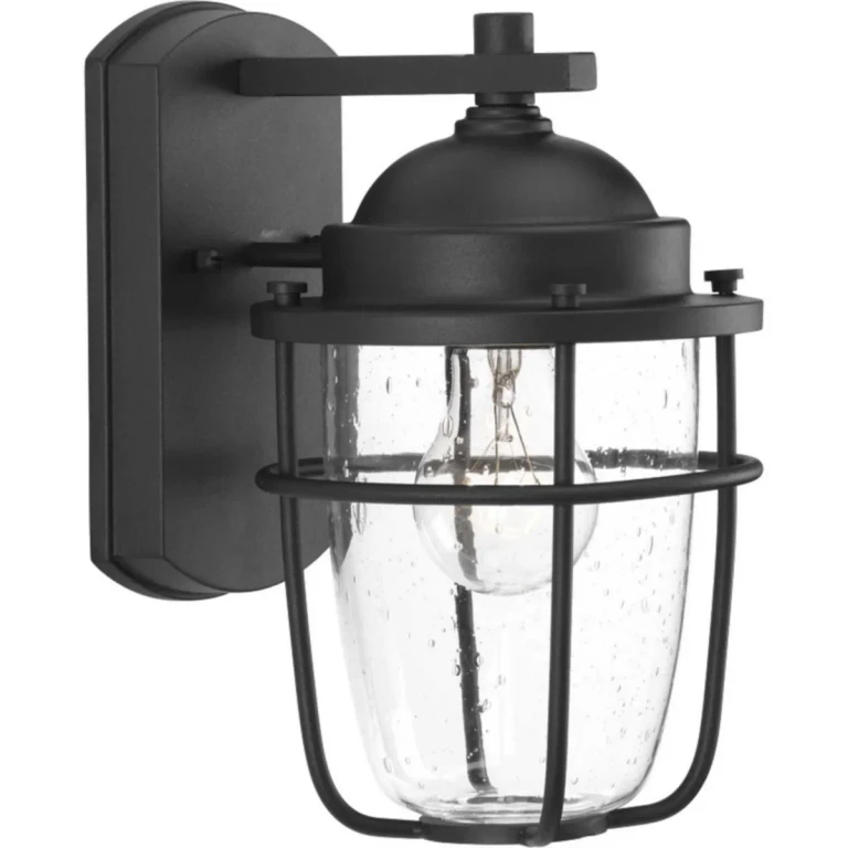 Black One Light Wall Lantern from the Holcombe Collection