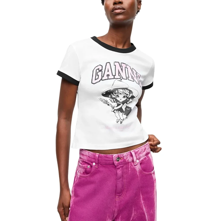 Ganni Witch Logo Graphic Tee
