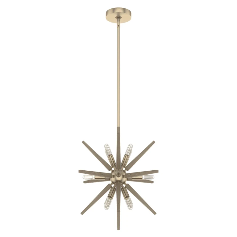 Alturas Gold 12 Light Pendant from the Jupiter Star Collection