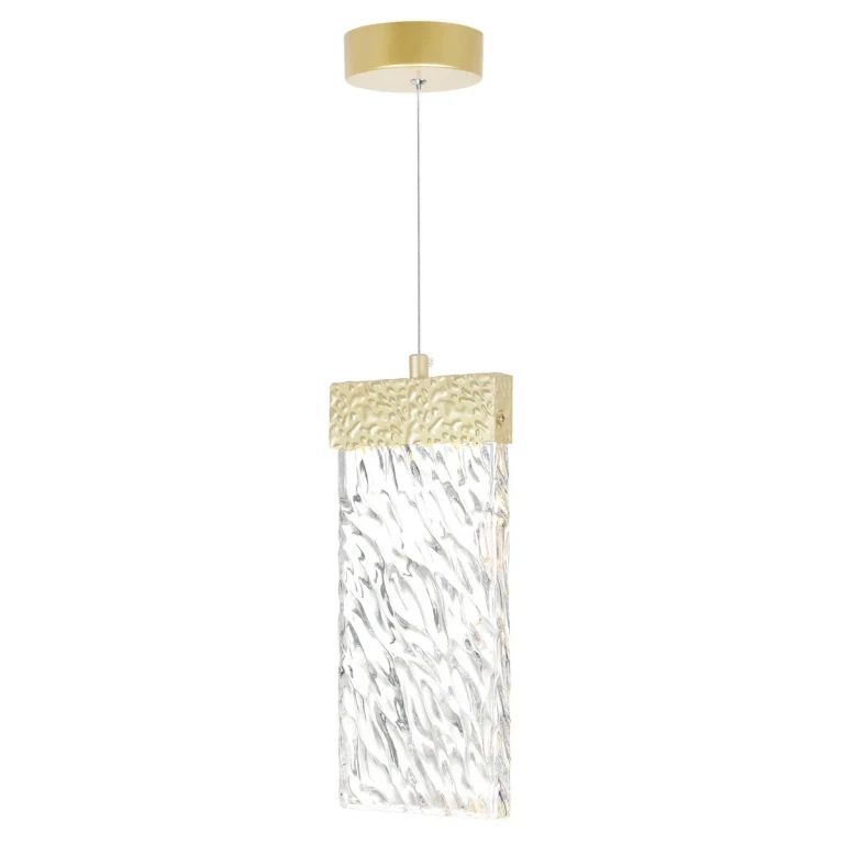 Gold Leaf LED Mini Pendant from the Carolina Collection