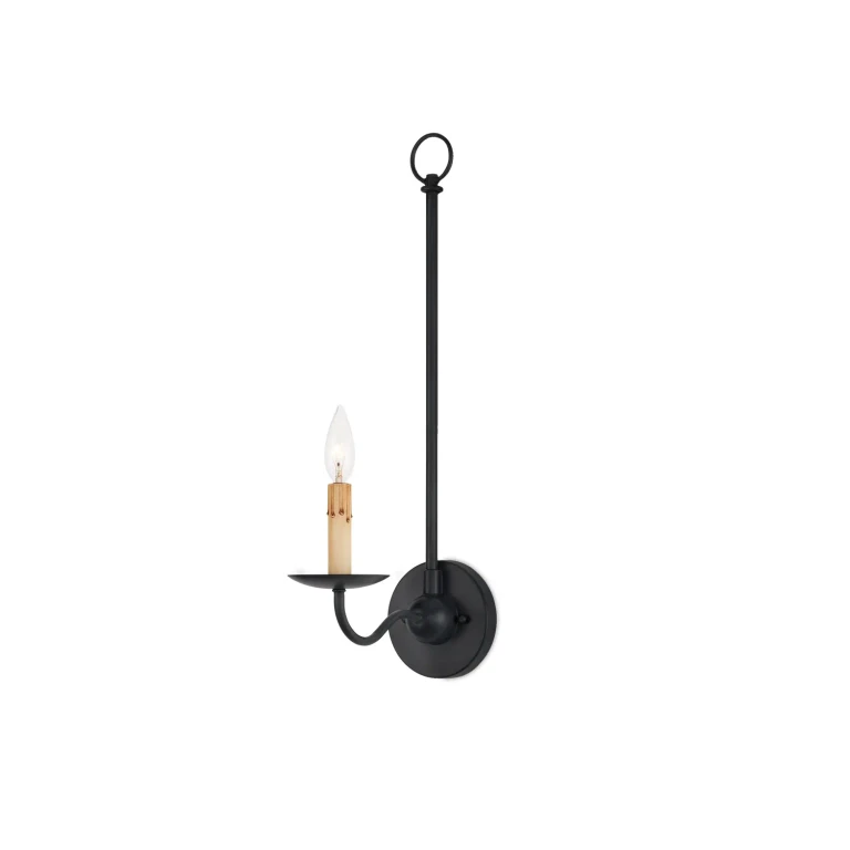 Zanzibar Black Wall Sconce from the Saxon Collection