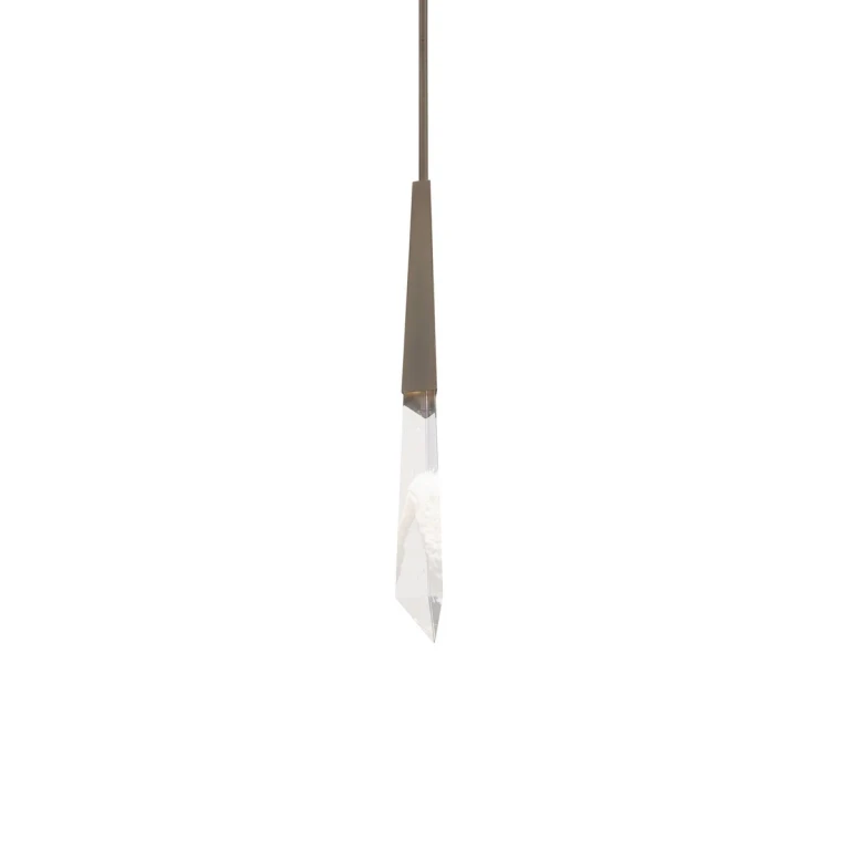 Antique Nickel LED Mini Pendant from the Solitude Collection