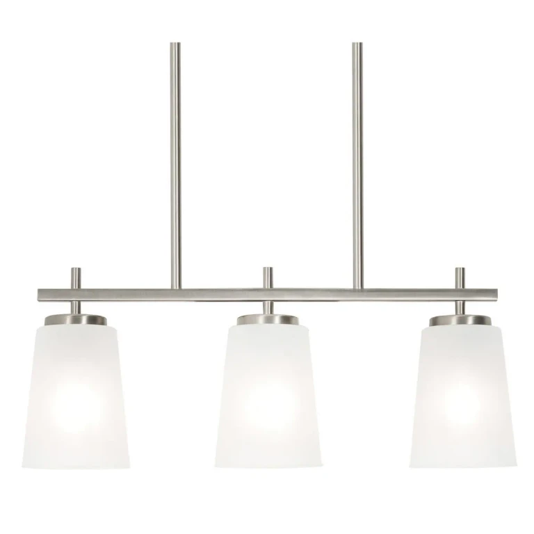Joanna 3-Light Linear Pendant in Satin Nickel