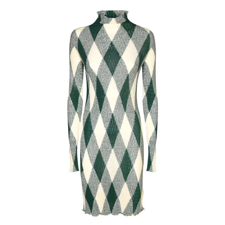 Burberry Argyle Motif Dress
