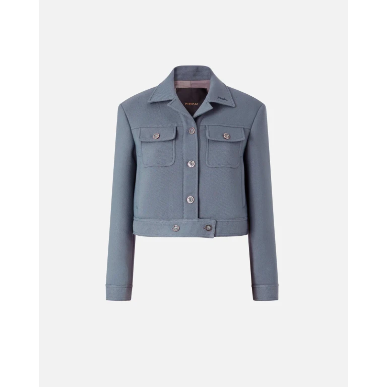 Pinko Cropped Blouson mit Steppnähten
