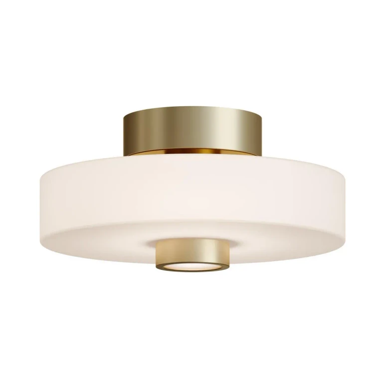 Light Antique Brass LED Ceiling Mount from the Sydney Collection