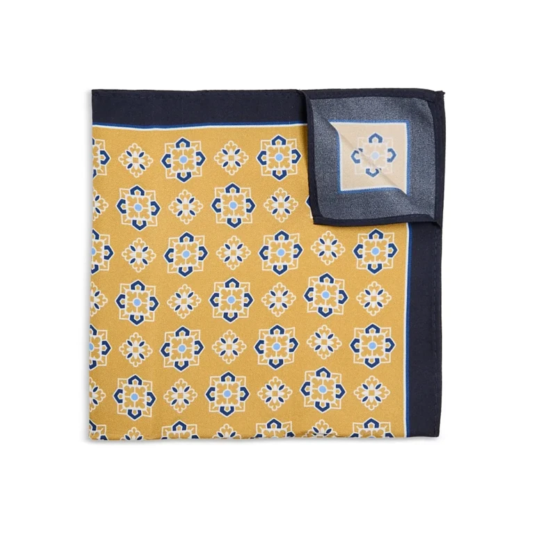 Medallion Silk Pocket Square - Exclusive
