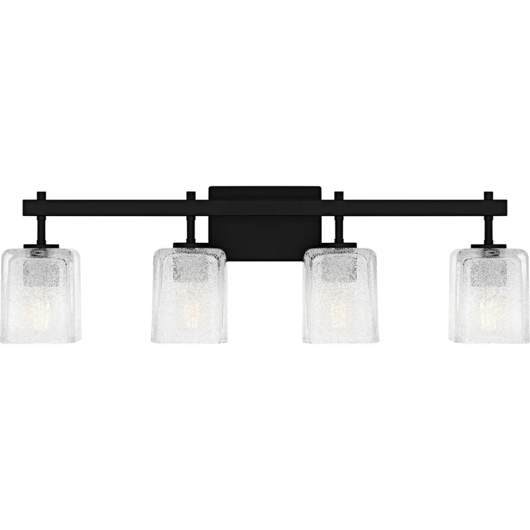 Matte Black Bathroom Vanity Light from the Brenthouse Collection