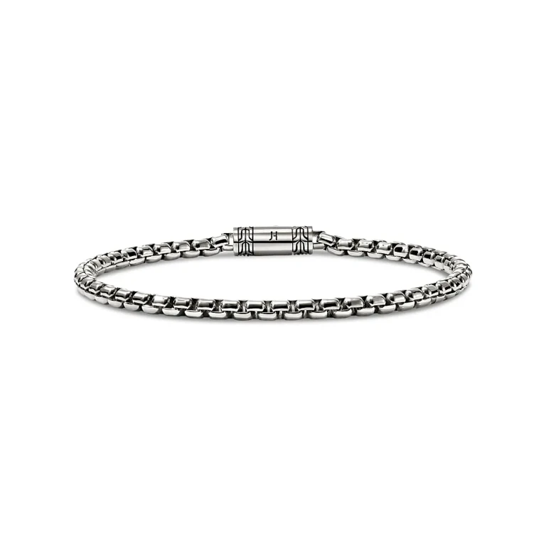 John Hardy Box Chain Bracelet in Sterling Silver